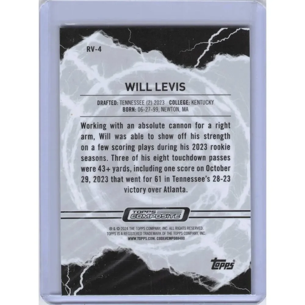 2024 Topps Composite Will Levis Resurgence Voltaic RV-4 Titans